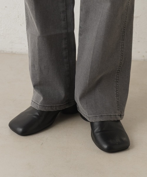 Wrangler(ラングラー)の「【Wrangler】別注FLAREPANTS(デニムパンツ・レディース・ブラック/グレー/アイボリー・S/XS/M)」の12枚目の写真