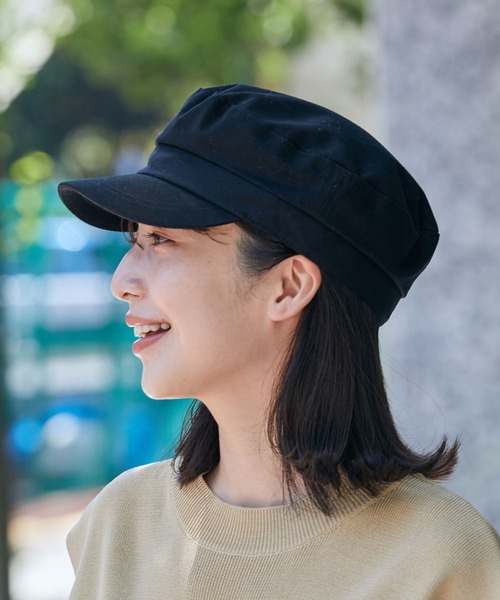 VIS（ビス）の「ツイルマリンキャスケット（キャスケット・レディース・ブラック・FREE）」の16枚目の写真