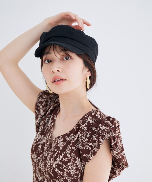 VIS（ビス）の「ツイルマリンキャスケット（キャスケット・レディース・ブラック・FREE）」の14枚目の写真