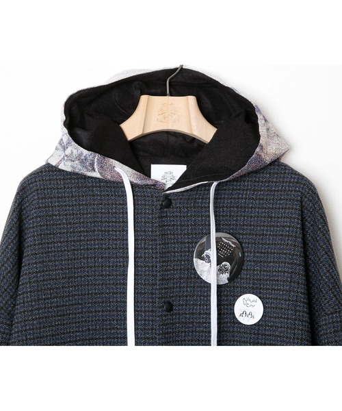 STOF ストフ Flagments Hooded Coach Coat