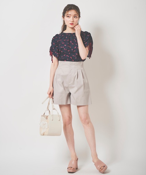 31 Sons de mode（トランテアン　ソン　ドゥ　モード）の「Ａラインショートパンツ（その他パンツ・レディース・グレー系その他/ネイビー・36/38）」の3枚目の写真