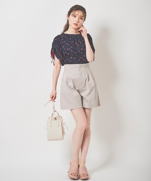 31 Sons de mode（トランテアン　ソン　ドゥ　モード）の「Ａラインショートパンツ（その他パンツ・レディース・グレー系その他/ネイビー・36/38）」の4枚目の写真