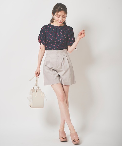 31 Sons de mode（トランテアン　ソン　ドゥ　モード）の「Ａラインショートパンツ（その他パンツ・レディース・グレー系その他/ネイビー・36/38）」の5枚目の写真