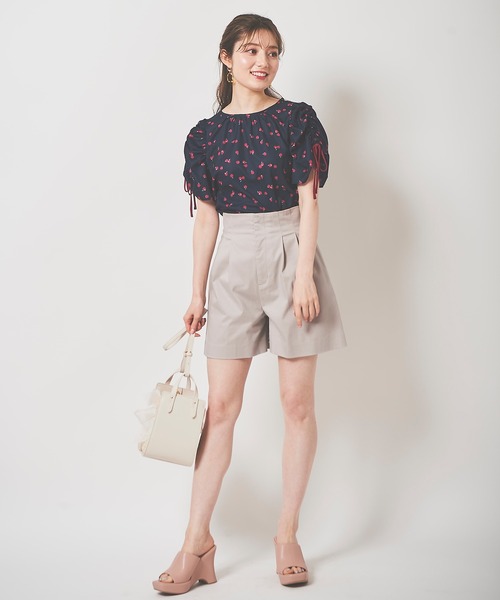 31 Sons de mode（トランテアン　ソン　ドゥ　モード）の「Ａラインショートパンツ（その他パンツ・レディース・グレー系その他/ネイビー・36/38）」の6枚目の写真