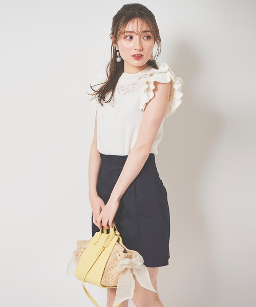 31 Sons de mode（トランテアン　ソン　ドゥ　モード）の「Ａラインショートパンツ（その他パンツ・レディース・グレー系その他/ネイビー・36/38）」の20枚目の写真
