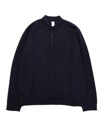 benine9（ビーナイン）の「benine 9 アルパカ100% 長袖ポロシャツ