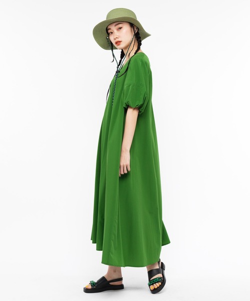 ear PAPILLONNER（イアパピヨネ）の「【SUM1 STYLE（スミ スタイル）】別注ペーパーハット（ハット・レディース・ライトグリーン/サンドベージュ・FREE）」の12枚目の写真