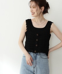 N.（N. Natural Beauty Basic） | ◆クロシェニットビスチェ(その他トップス)