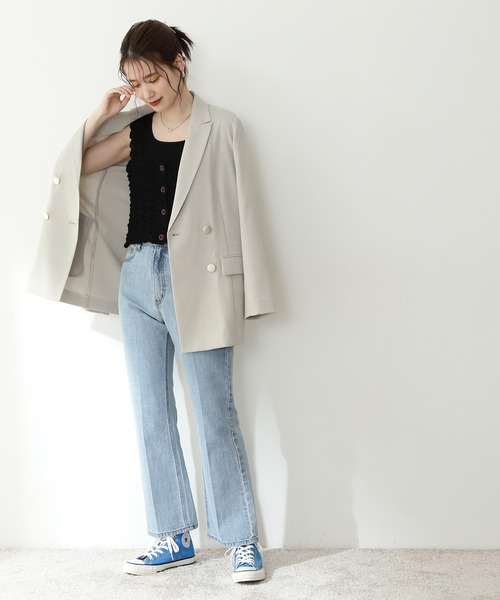 N.(N. Natural Beauty Basic)(エヌエヌナチュラルビューティーベーシック)の「◆クロシェニットビスチェ(その他トップス・レディース・ブラック/クリーム/レッド系その他・MEDIUM)」の6枚目の写真