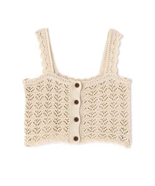 N.(N. Natural Beauty Basic)(エヌエヌナチュラルビューティーベーシック)の「◆クロシェニットビスチェ(その他トップス・レディース・ブラック/クリーム/レッド系その他・MEDIUM)」の18枚目の写真