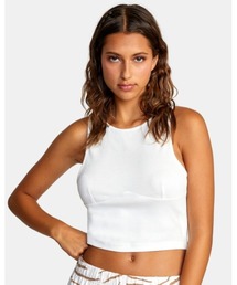 【直営店限定】RVCA レディース TEST DRIVE CROP TANK タンクトップ【2022年夏モデル】/ルーカ