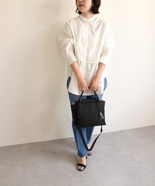 MIAN （ミアン）の「LILY / 軽量2wayハンドバッグ（ハンドバッグ・レディース・ブラック/モカ/ベージュ/カーキ/グレイッシュベージュ・FREE）」の15枚目の写真