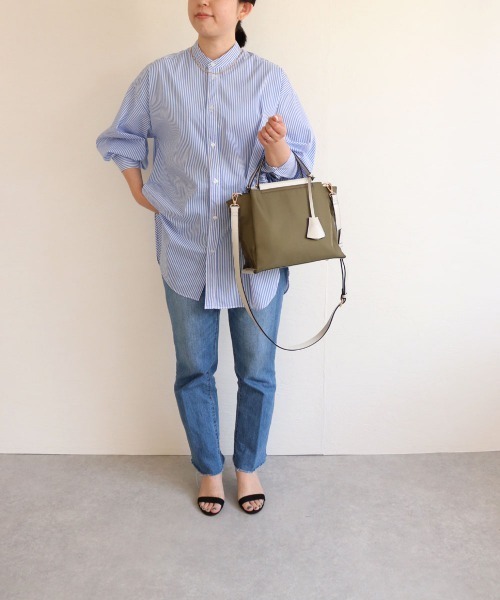 MIAN （ミアン）の「LILY / 軽量2wayハンドバッグ（ハンドバッグ・レディース・ブラック/モカ/ベージュ/カーキ/グレイッシュベージュ・FREE）」の12枚目の写真