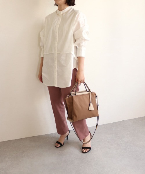 MIAN （ミアン）の「LILY / 軽量2wayハンドバッグ（ハンドバッグ・レディース・ブラック/モカ/ベージュ/カーキ/グレイッシュベージュ・FREE）」の20枚目の写真