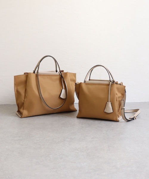 MIAN （ミアン）の「LILY / 軽量2wayハンドバッグ（ハンドバッグ・レディース・ブラック/モカ/ベージュ/カーキ/グレイッシュベージュ・FREE）」の11枚目の写真