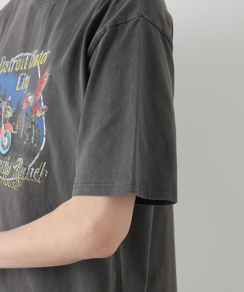B.C STOCK(ベーセーストック)の「CRH DYED-T-DETROIT-(Tシャツ/カットソー・メンズ・ブラックミックス/ブラック系その他・MEDIUM/LARGE/SMALL)」の15枚目の写真