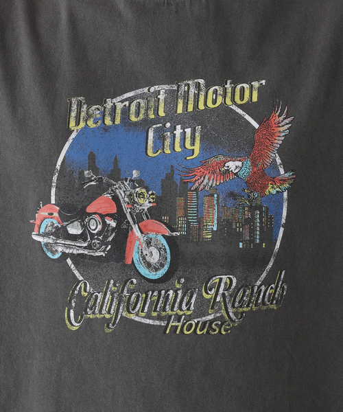 B.C STOCK(ベーセーストック)の「CRH DYED-T-DETROIT-(Tシャツ/カットソー・メンズ・ブラックミックス/ブラック系その他・MEDIUM/LARGE/SMALL)」の14枚目の写真
