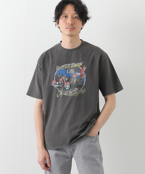 B.C STOCK(ベーセーストック)の「CRH DYED-T-DETROIT-(Tシャツ/カットソー・メンズ・ブラックミックス/ブラック系その他・MEDIUM/LARGE/SMALL)」の7枚目の写真