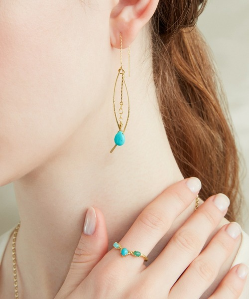 agete（アガット）の「K10マルチカラーストーンリング（リング・レディース・ブルー系その他・#13/#11）」の6枚目の写真