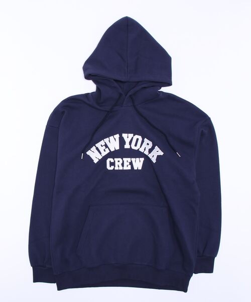 Import & Select(インポートアンドセレクト)の「【Select】 オーバーサイズ プルオーバー パーカー "NEW YORK CREW"(パーカー・メンズ・ブラック/ネイビー/オートミール・FREE)」の3枚目の写真