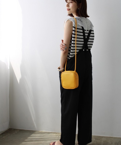 GeeRA（ジーラ）の「スクエアショルダー（ショルダーバッグ・レディース・ブラック/ベージュ/イエロー/アイボリー・FREE）」の11枚目の写真