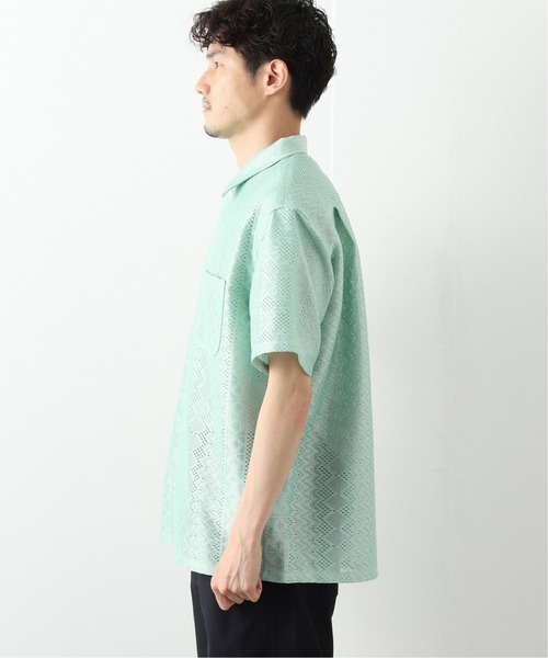 B.C STOCK（ベーセーストック）の「ETHNIC LACE SHIRTS（シャツ/ブラウス・メンズ・ホワイト/ブラック/グリーン・MEDIUM/LARGE）」の6枚目の写真