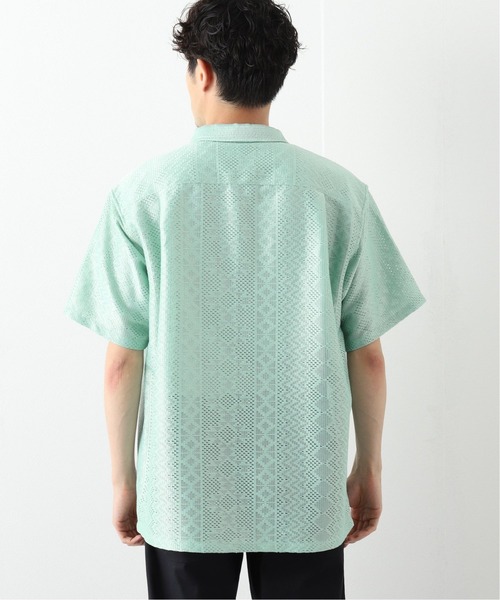 B.C STOCK（ベーセーストック）の「ETHNIC LACE SHIRTS（シャツ/ブラウス・メンズ・ホワイト/ブラック/グリーン・MEDIUM/LARGE）」の7枚目の写真
