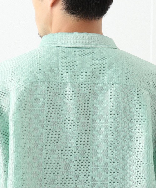 B.C STOCK（ベーセーストック）の「ETHNIC LACE SHIRTS（シャツ/ブラウス・メンズ・ホワイト/ブラック/グリーン・MEDIUM/LARGE）」の9枚目の写真