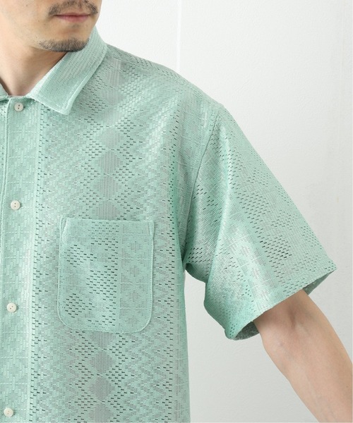 B.C STOCK（ベーセーストック）の「ETHNIC LACE SHIRTS（シャツ/ブラウス・メンズ・ホワイト/ブラック/グリーン・MEDIUM/LARGE）」の10枚目の写真