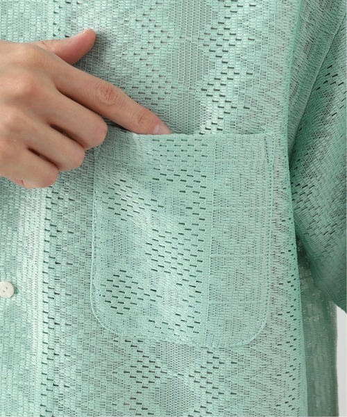 B.C STOCK（ベーセーストック）の「ETHNIC LACE SHIRTS（シャツ/ブラウス・メンズ・ホワイト/ブラック/グリーン・MEDIUM/LARGE）」の12枚目の写真