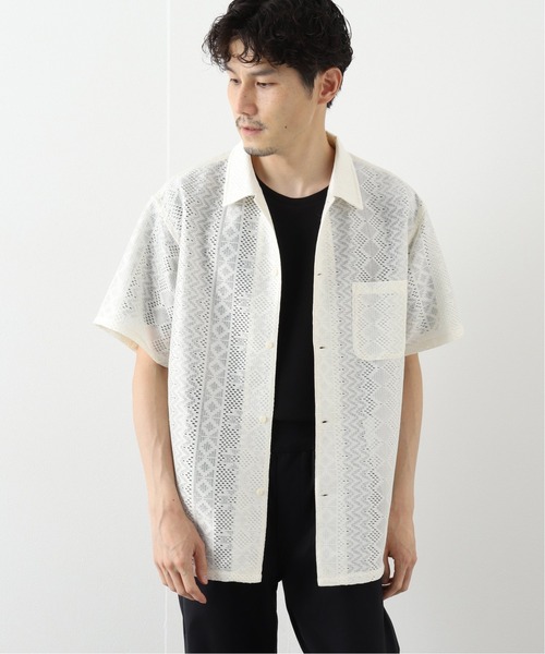 B.C STOCK（ベーセーストック）の「ETHNIC LACE SHIRTS（シャツ/ブラウス・メンズ・ホワイト/ブラック/グリーン・MEDIUM/LARGE）」の21枚目の写真