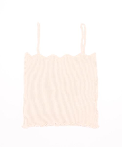 ibeul_(イベール)の「スカラップニットキャミソール(キャミソール・レディース・ホワイト/ブラック/ベージュ/カーキ/ブルー/アイボリー/マスタード・FREE)」の11枚目の写真