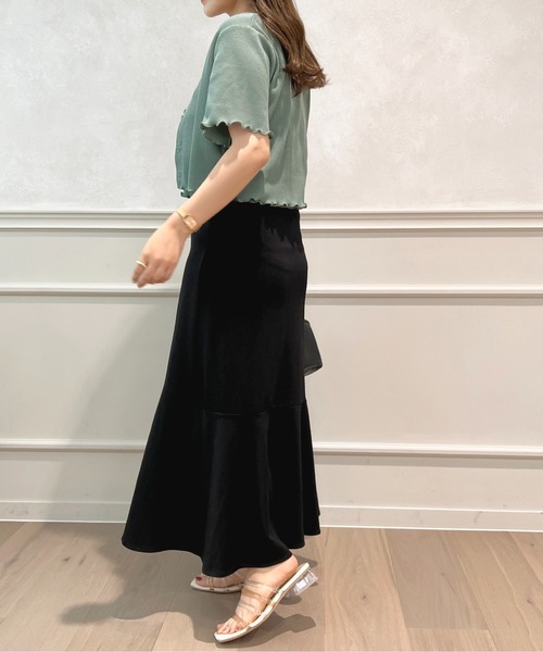 apres jour（アプレジュール）の「ワッフルカーディガン＋キャミセット【ZOZOTOWN限定アイテム】（カーディガン/ボレロ・レディース・ライトピンク/オレンジ/グリーン/アイボリー・フリー/X-LARGE）」の20枚目の写真