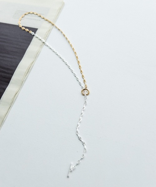 Andemiu(アンデミュウ)の「マンテルミックスネックレス347865(ネックレス・レディース・ゴールド系その他・FREE)」の1枚目の写真