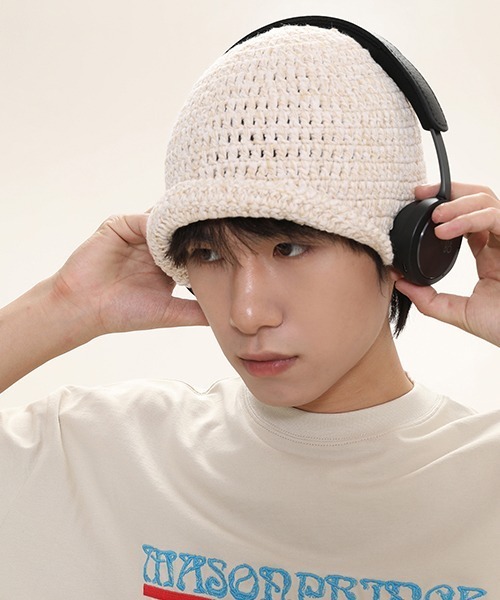 MASONPRINCE（メイソンプリンス）の「5カラーニットフィッシャーマンハット MZ2037【MASONPRINCE】（ハット・メンズ・ブラック/グレー/アイボリー/ブラウン/ブルー・FREE）」の12枚目の写真