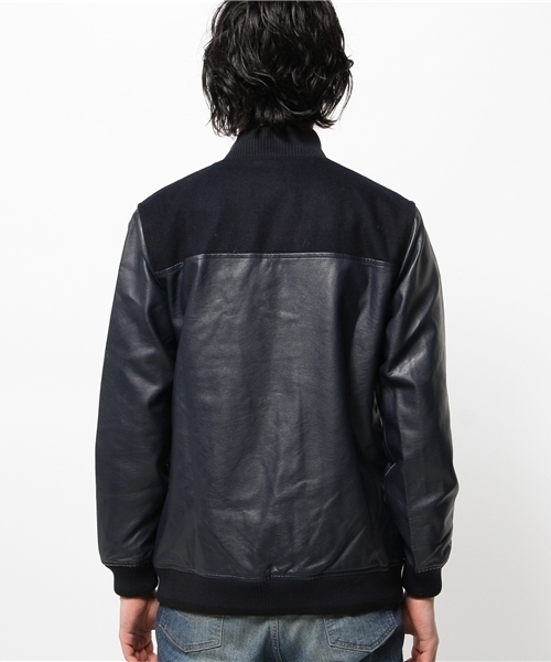 OUTLET(アウトレット)の「【WHO'S WHO gallery】EXレザースタジャン(スタジャン・メンズ・ブラック/キャメル/ネイビー・LARGE/SMALL/MEDIUM)」の6枚目の写真