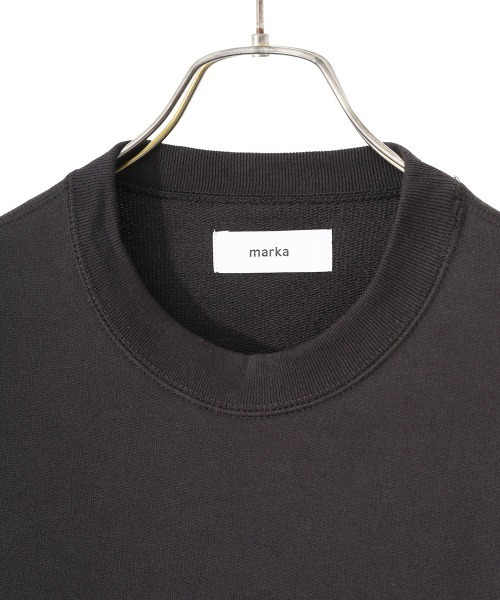 marka（マーカ）の「marka / マーカ：CREW NECK - 40/2 recycle suvin organic cotton knit -：M22C-09CS03C[COR]（Tシャツ/カットソー・メンズ・チャコールグレー/オフホワイト・1/2/3）」の13枚目の写真