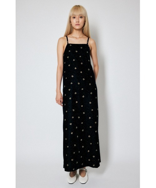 MOUSSY（マウジー）の「VELVET DAISY CAMI ドレス（ワンピース）」 - WEAR