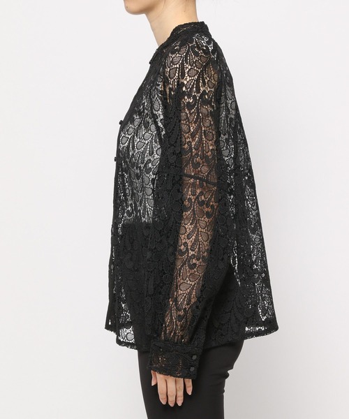 PAGEBOY(ページボーイ)の「レースチュニックシャツ(シャツ/ブラウス・レディース・ブラック/オフホワイト/ブラウン系その他・FREE)」の12枚目の写真