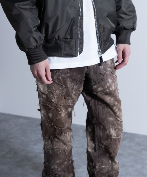 NYLAUS（ナイラス）の「ヘビーツイルナイロン 裏キルトパデット MA-1（MA-1・メンズ・ホワイト/ブラック/カーキ/イエロー系/グレー系・LL/M/L）」の14枚目の写真