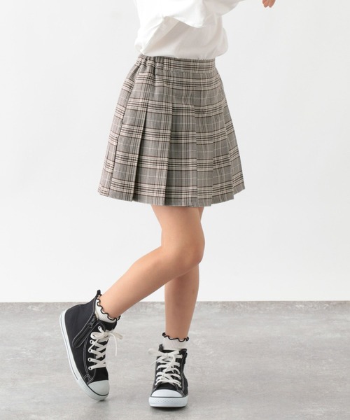 GLOBAL WORK(グローバルワーク)の「イージーケアプリーツスカート/157692(スカート・キッズ・グレー/アイボリー/ネイビー/ブラック/ベージュ/スカイブルー/ライトグリーン・110cm/100cm/120cm/130cm/140cm/150cm/160cm)」の12枚目の写真