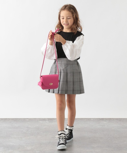 GLOBAL WORK(グローバルワーク)の「イージーケアプリーツスカート/157692(スカート・キッズ・グレー/アイボリー/ネイビー/ブラック/ベージュ/スカイブルー/ライトグリーン・110cm/100cm/120cm/130cm/140cm/150cm/160cm)」の13枚目の写真