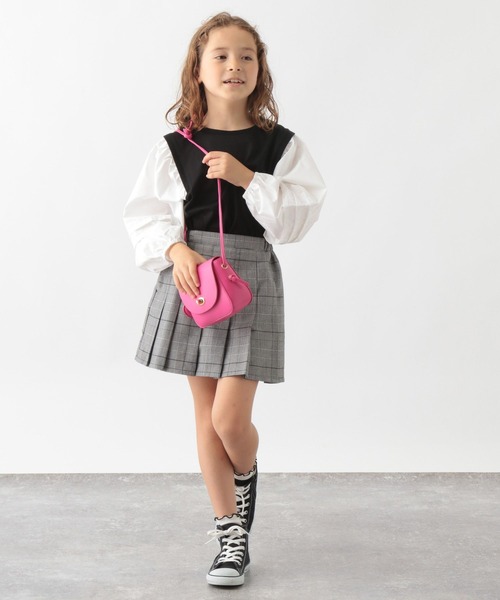 GLOBAL WORK(グローバルワーク)の「イージーケアプリーツスカート/157692(スカート・キッズ・グレー/アイボリー/ネイビー/ブラック/ベージュ/スカイブルー/ライトグリーン・110cm/100cm/120cm/130cm/140cm/150cm/160cm)」の14枚目の写真