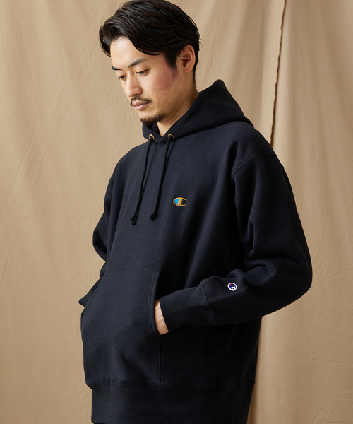 Champion（チャンピオン）の「【Champion/チャンピオン×JS】別注 リバースウィーブプルオーバーパーカー（パーカー・メンズ・ブラック/パープル/グレー/アイボリー・MEDIUM/LARGE/X-LARGE）」の16枚目の写真