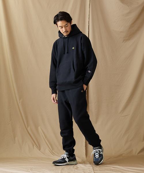 Champion（チャンピオン）の「【Champion/チャンピオン×JS】別注 リバースウィーブプルオーバーパーカー（パーカー・メンズ・ブラック/パープル/グレー/アイボリー・MEDIUM/LARGE/X-LARGE）」の19枚目の写真