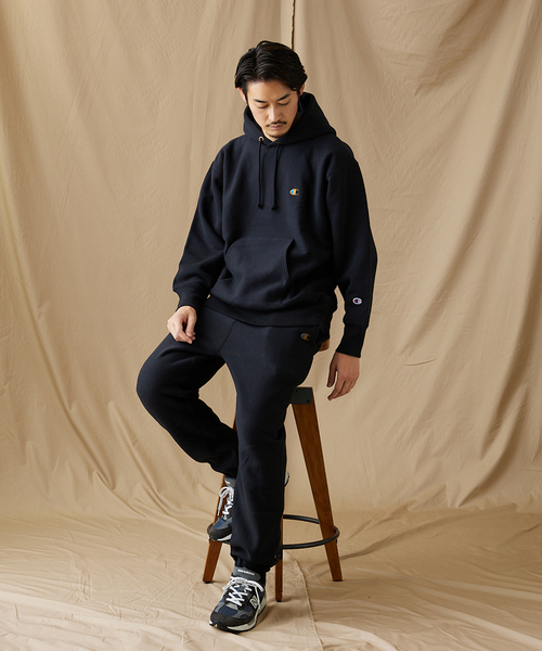 Champion（チャンピオン）の「【Champion/チャンピオン×JS】別注 リバースウィーブプルオーバーパーカー（パーカー・メンズ・ブラック/パープル/グレー/アイボリー・MEDIUM/LARGE/X-LARGE）」の20枚目の写真