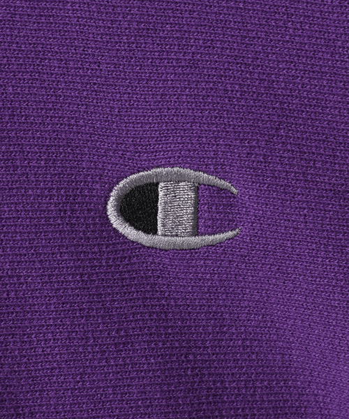 Champion（チャンピオン）の「【Champion/チャンピオン×JS】別注 リバースウィーブプルオーバーパーカー（パーカー・メンズ・ブラック/パープル/グレー/アイボリー・MEDIUM/LARGE/X-LARGE）」の6枚目の写真