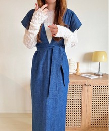 cle | ウェーブシアーフィンガーホール付きトップス(Tシャツ/カットソー)