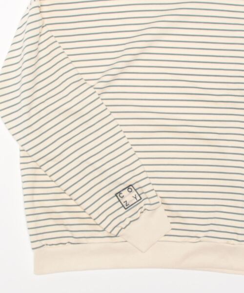 ibeul_（イベール）の「ボーダービッグスウェットトップス（Tシャツ/カットソー・レディース・アイボリー・L/M/XL）」の9枚目の写真