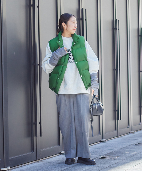 THE NORTH FACE PURPLE LABEL（ザ ノースフェイス パープルレーベル）の「《別注》【THE NORTH FACE PURPLE LABEL】JSSP SIERRA VEST：ダウンベスト（ダウンベスト・レディース・ブラック/ネイビー/グリーン・MEDIUM）」の8枚目の写真